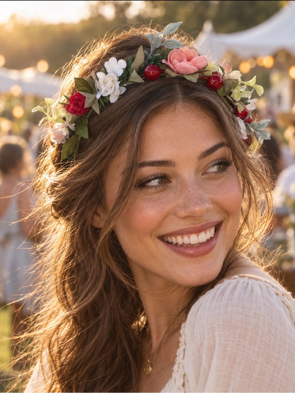 Floral Crown Headband Renaissance Faire Festival Fairycore Boho Woodland